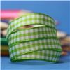 Order  10mm Gingham Ribbon - Lime